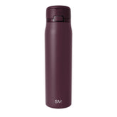 Simple Modern Mesa Loop Water Bottle with Straw | 30oz Cup Holder Friendly Insulated Stainless Steel Bottles for Travel, Sports and School | Cherry Wine